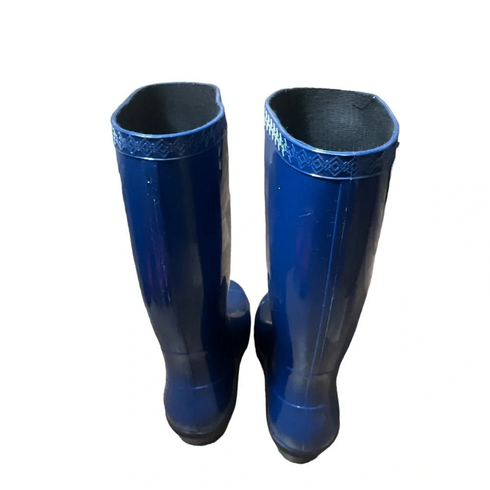 UGG Australia Women's Rain Boot Royal Blue Jay Shaye Tall 1012350‎ Size 9